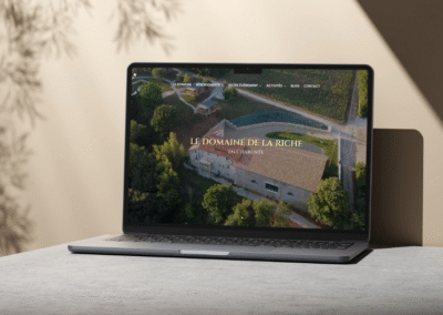 Le Domaine de la Riche en Charente – Site vitrine
